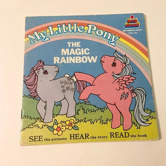Vintage 1985 My Little Pony The Magic Rainbow Read Along Book Only No Record - Picture 1 of 15